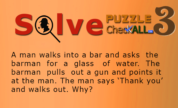 The Man in the Bar Lateral Thinking Puzzle