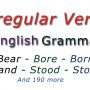 Irregular Verbs – Present – Past – Past Participle – English Grammar