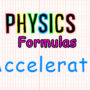 Acceleration Formula
