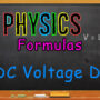DC Voltage Drop Formula With Solve Examples