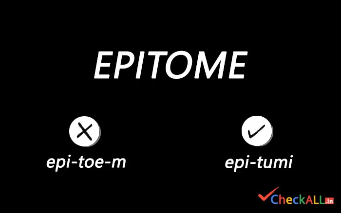 how to pronounce epitome, Commonly mispronounced words
