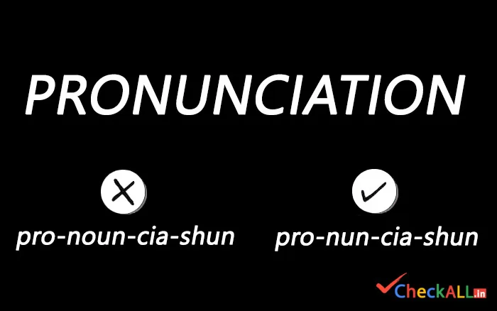 how to pronounce pronunciation